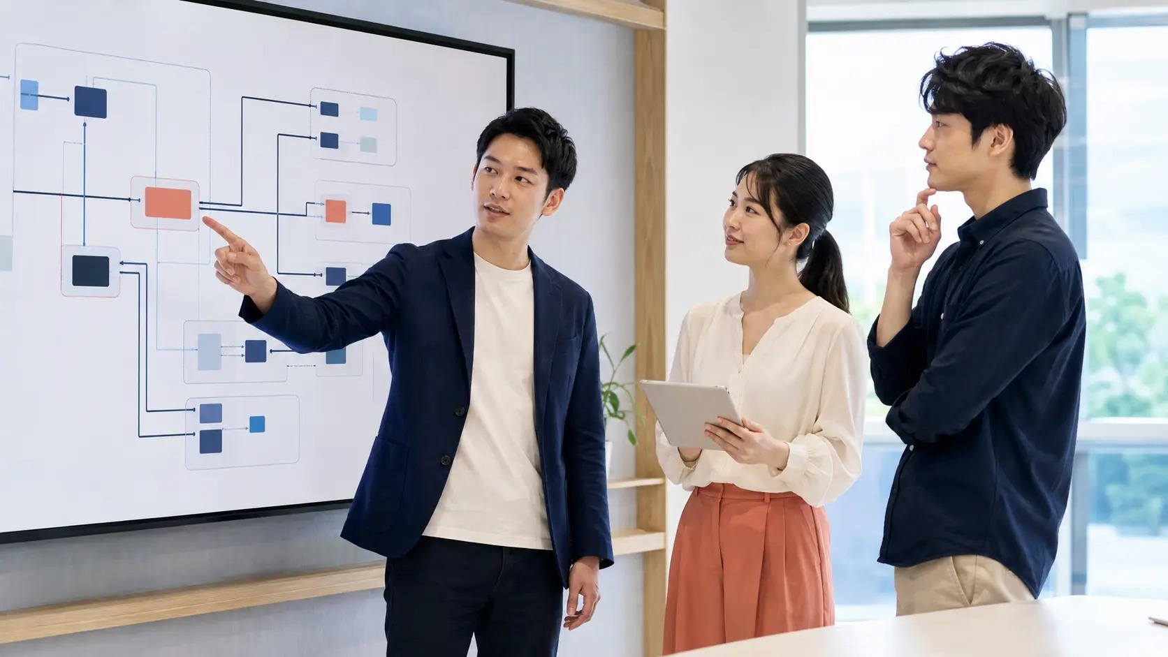 クラウド構成図を使って設計を検討する日本人受講者